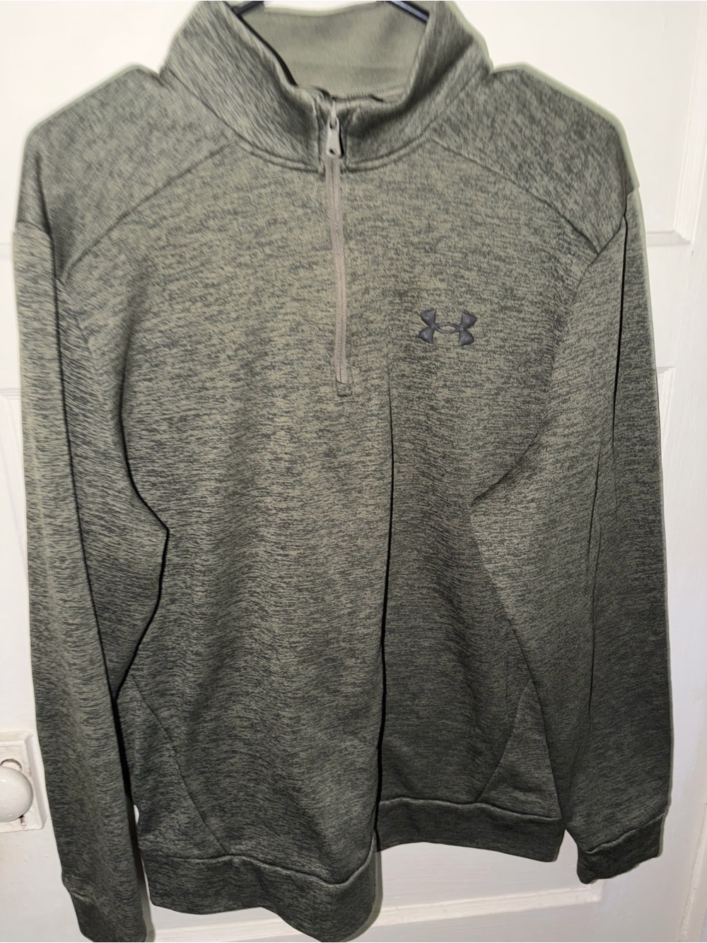 LG Olive Green Athletic Quarter-Zip Pullover